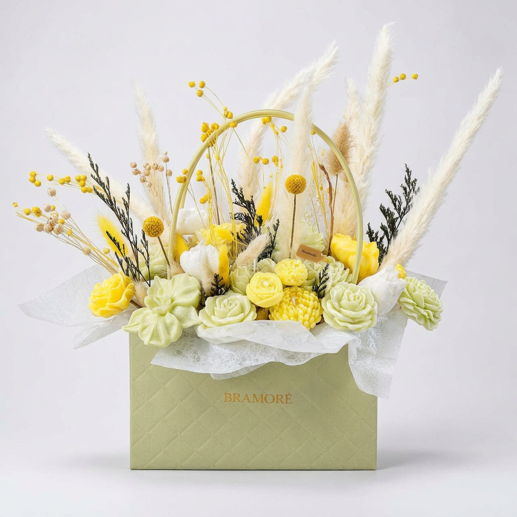 Morning Glow- Scented Candle Bouquet