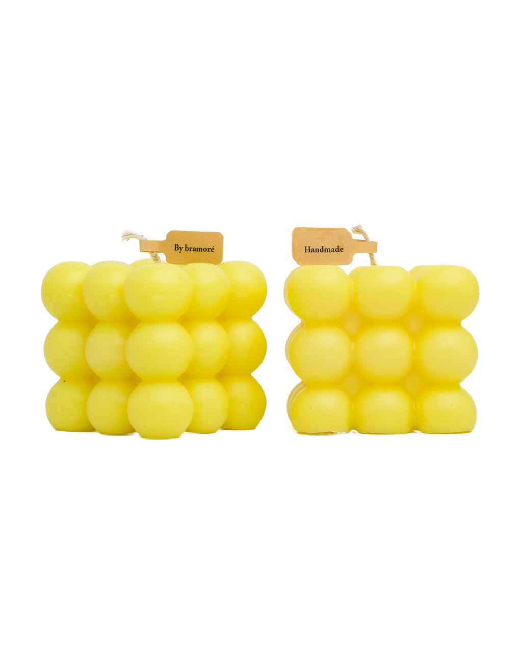 Yellow Cube- Decor Candle