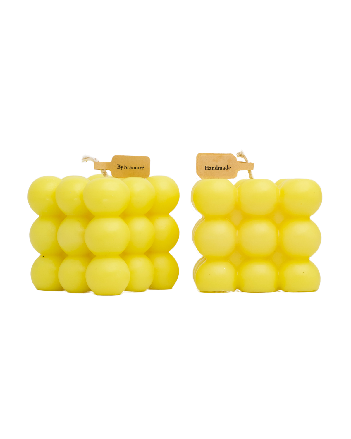Yellow Cube- Decor Candle