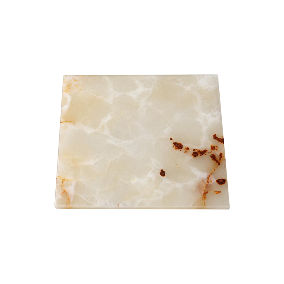 Onyx marble tray